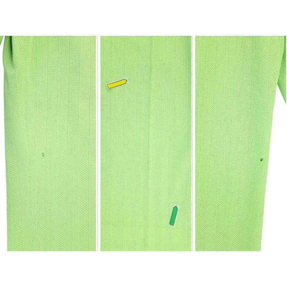 Vintage Handmade Pant Suit Polyester Top Crop Pants Women Large Green 2 Piece - Picture 16 of 16